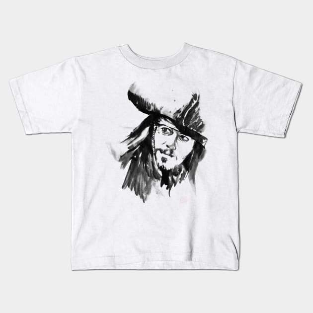 jack sparrow Kids T-Shirt by pechane